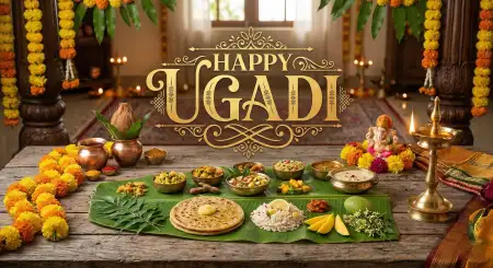 Free Ugadi Festival Wishes Background Image Download