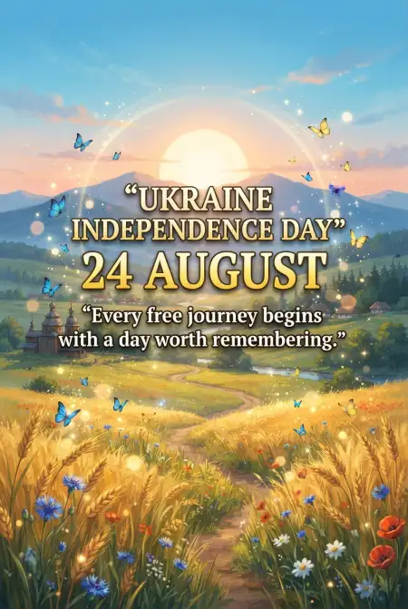 Ukraine Independence Day 2026 Greetings - Free Ukraine Independence Day 2026 Download