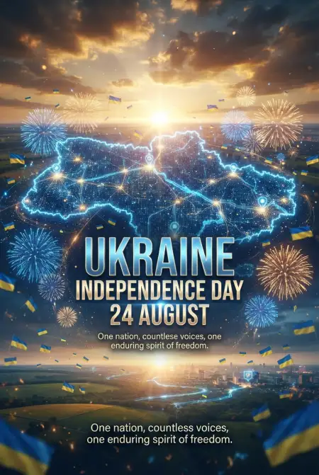 Ukraine Independence Day 2026 Patriotic Social Media Graphics - Free Ukraine Independence Day 2026 Download