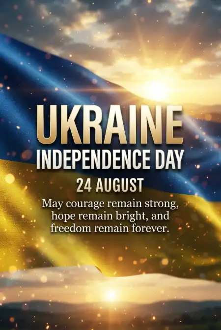 Ukraine Independence Day 2026 Support Messages - Free Ukraine Independence Day 2026 Download