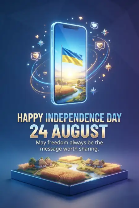 Ukraine Independence Day 2026 Whatsapp Profile Picture Ideas - Free Ukraine Independence Day 2026 Download