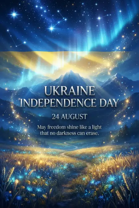 Ukraine Independence Day 2026 Whatsapp Wishes - Free Ukraine Independence Day 2026 Download