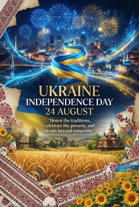Ukraine Independence Day 2026 Wishes In English - Free Ukraine Independence Day 2026 Download