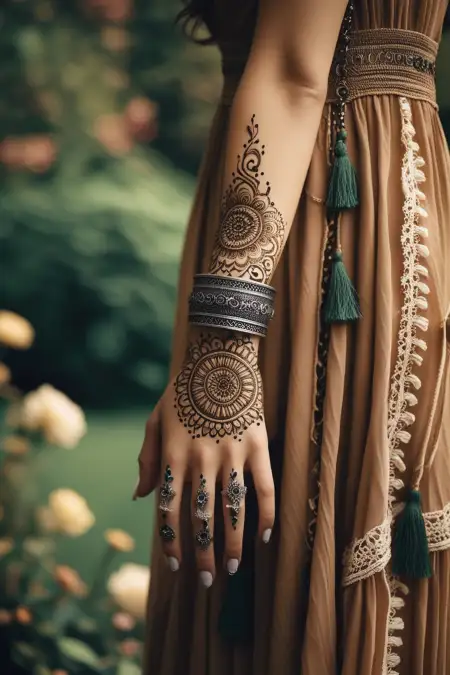 Unique Full Hand Mehndi Design Images - Free Related Mehndi Design Image