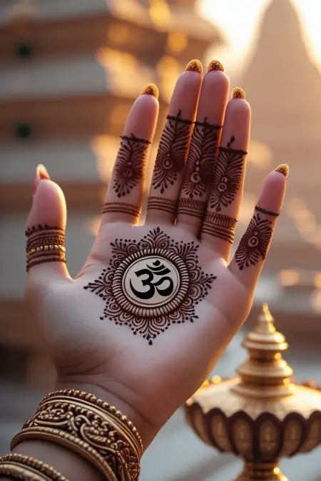 Unique Hand Mehndi Design For Brides Sister - Free Related Mehndi Design Image