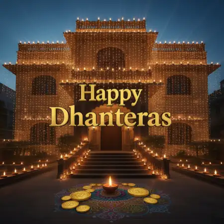 Unique Happy Dhanteras Greeting Card Design - Free Happy Dhanteras Download