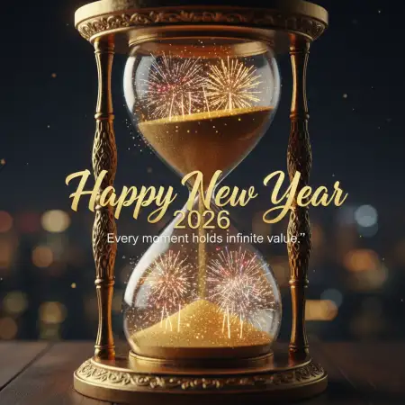 Free Unique Happy New Year 2026 Wishes With Quote Background Download