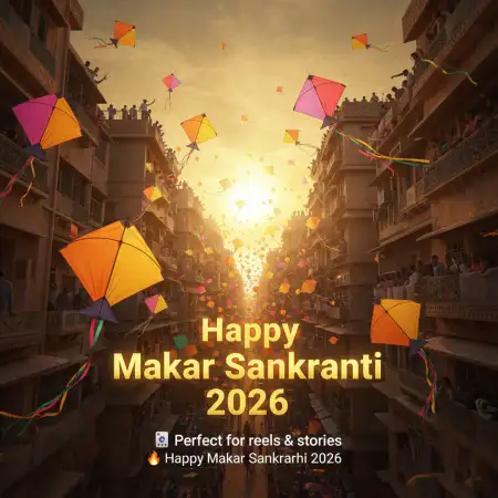 Free Unique Makar Sankranti 2026 Wishes Messages Background Download
