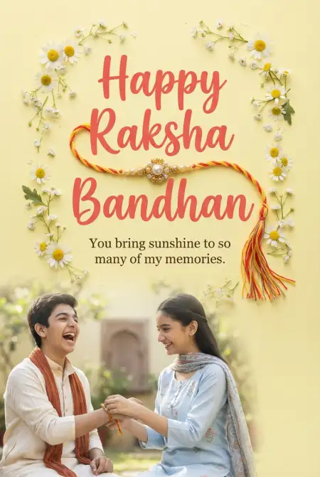 Unique Raksha Bandhan Greetings For Siblings - Free Happy Raksha Bandhan Greetings Download