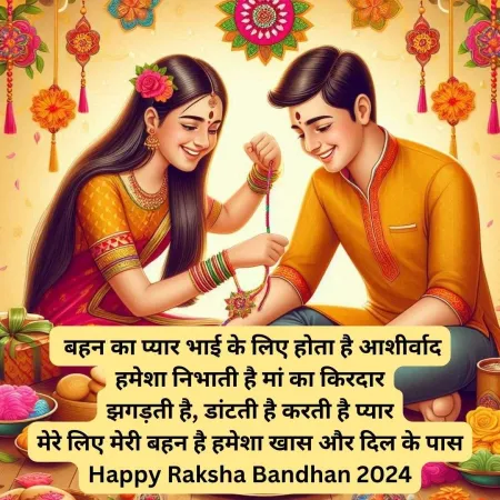 Unique Raksha Bandhan Wishes In Hindi For Elder Brother - Free Wishes Download