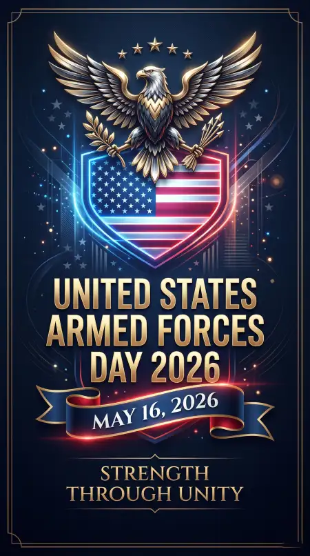 Free United States Armed Forces Day 2026 Celebration Social Graphics Background Image Download
