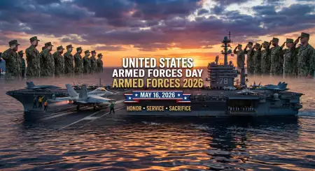 Free United States Armed Forces Day 2026 Greeting Card Design Background Image Download