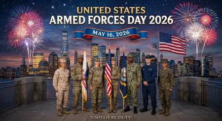 Free United States Armed Forces Day 2026 High Quality Patriotic Banner Background Image Download