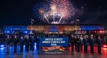 Free United States Armed Forces Day 2026 National Military Tribute Background Image Download