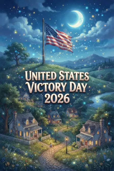 United States Victory Day 2026 Beautiful Patriotic Poster - Free United States Victory Day 2026 Download