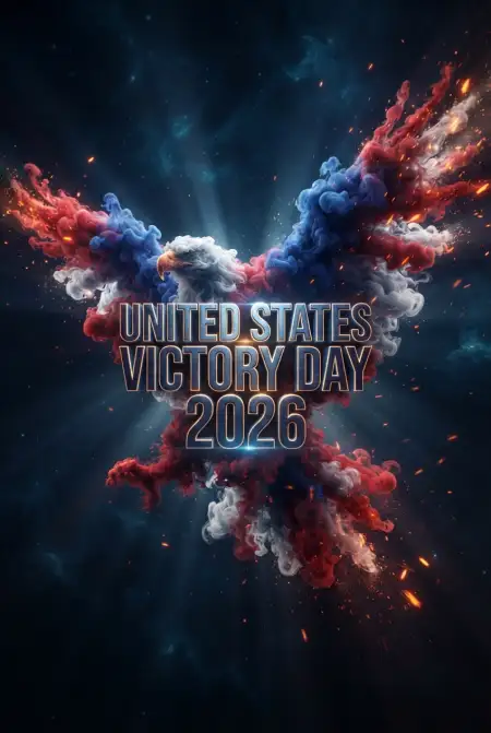 United States Victory Day 2026 Patriotic Graphic Design - Free United States Victory Day 2026 Download