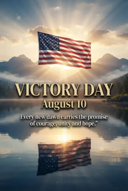 United States Victory Day 2026 Patriotic Poster Template - Free United States Victory Day 2026 Download