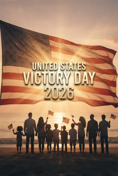 United States Victory Day 2026 Social Media Banner - Free United States Victory Day 2026 Download