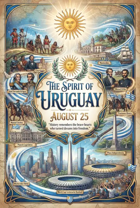 Uruguay August 25 2026 - Free Uruguay Independence Day 2026 Download