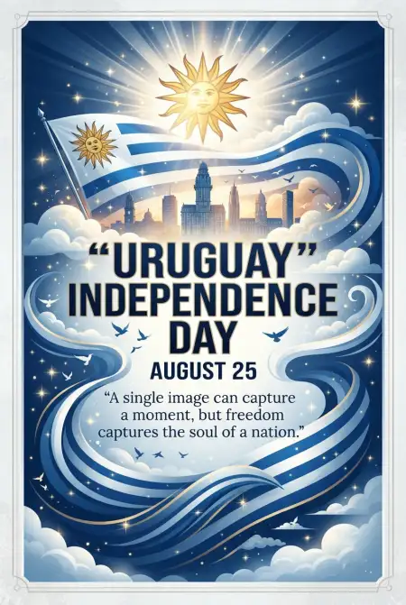 Uruguay Independence Day Anniversary On August 25 2026 - Free Uruguay Independence Day 2026 Download