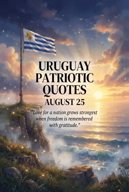 Uruguay Patriotic Quotes - Free Uruguay Independence Day 2026 Download