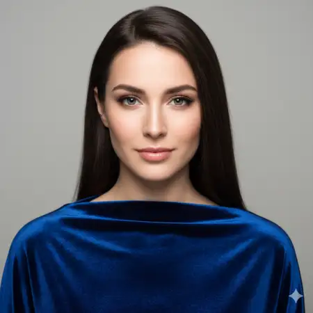 USA Fashion Model Wearing Royal Blue Dress Soft Shadow Photoshoot - Free Photo Download