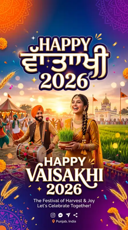 Vaisakhi 2026 Wishes For Ads Copy - Free Happy Vaisakhi 2026 Download