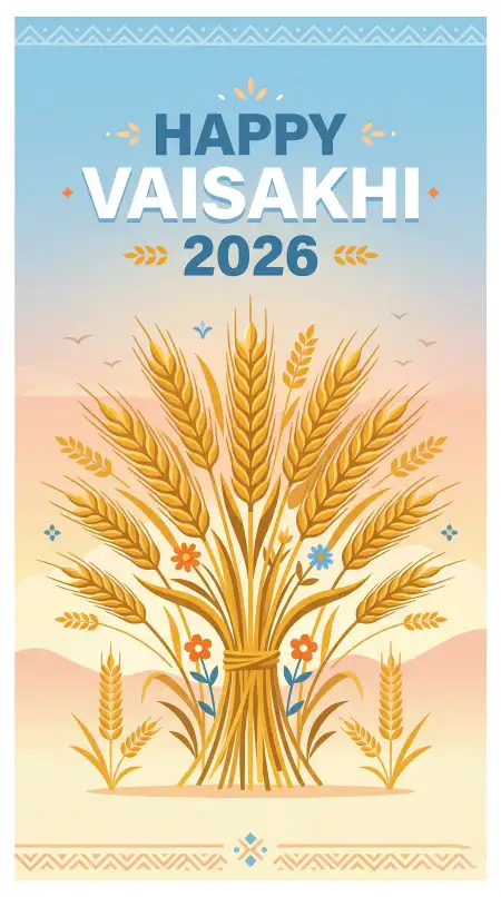 Vaisakhi 2026 Wishes For Bio Lines - Free Happy Vaisakhi 2026 Download