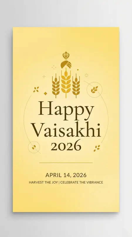 Vaisakhi 2026 Wishes For Greeting Cards - Free Happy Vaisakhi 2026 Download