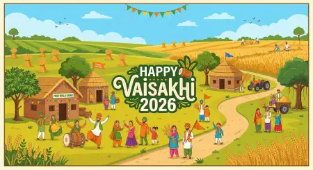Vaisakhi 2026 Wishes In English For Whatsapp - Free Happy Vaisakhi 2026 Download