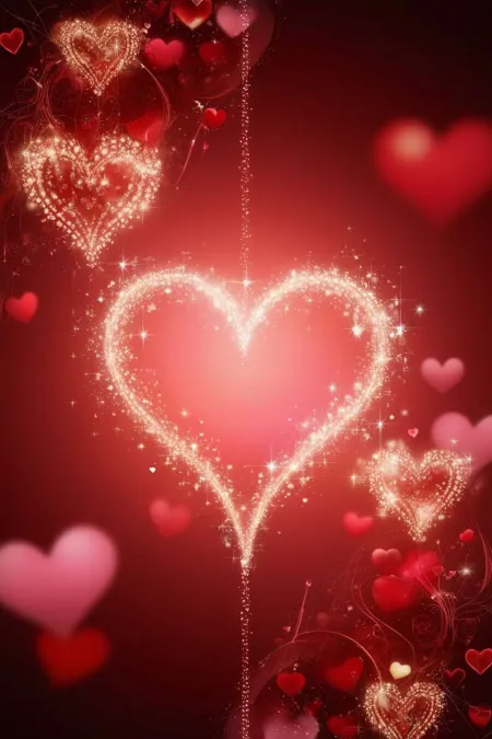 Valentine Day Red And Pink Heart Backgrounds For Wallpapers - Free Related Pink Image
