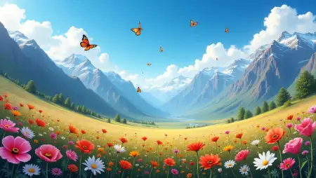 Valley Nature Background For Photo Editing - Free Related Nature Background Image
