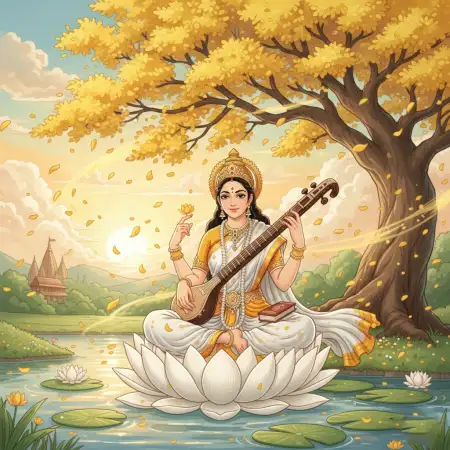 Vasant Panchami Background Digital Banner - Free Vasant Panchami Background Download