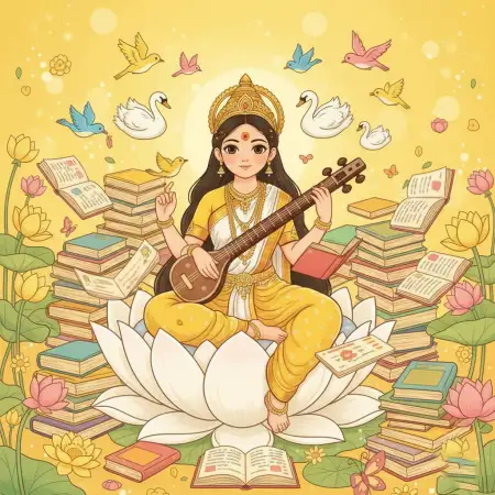 Vasant Panchami Background For Coaching Institute - Free Vasant Panchami Background Download
