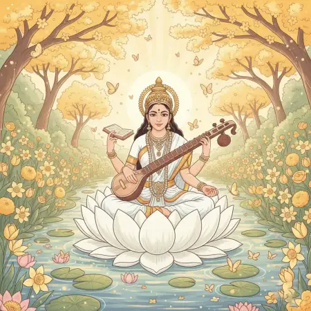 Vasant Panchami Background For Facebook Post - Free Vasant Panchami Background Download