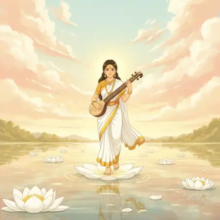 Vasant Panchami Background For Instagram - Free Vasant Panchami Background Download
