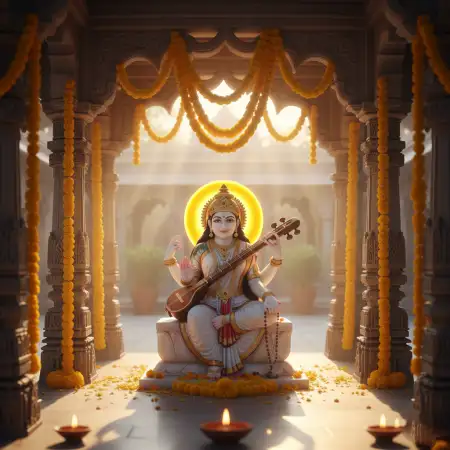 Vasant Panchami Background High Resolution - Free Vasant Panchami Background Download