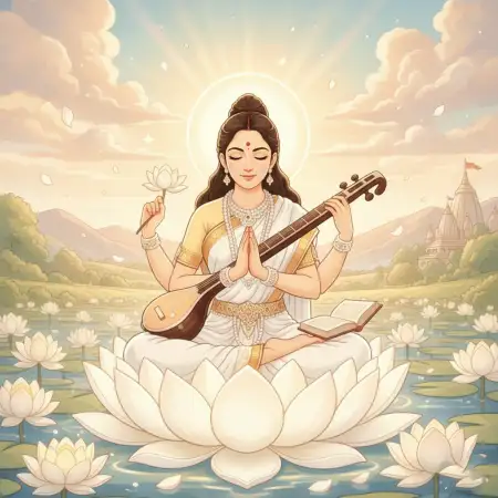 Vasant Panchami Background Learning Theme - Free Vasant Panchami Background Download