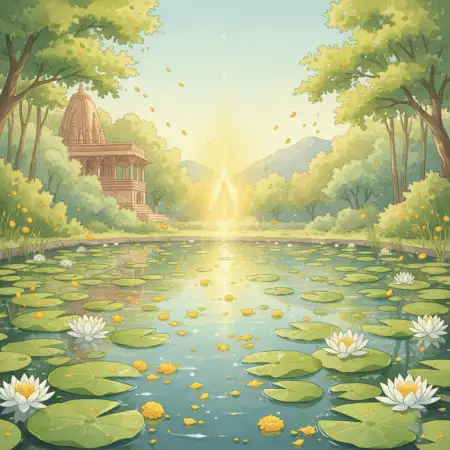 Vasant Panchami Background Nature Theme - Free Vasant Panchami Background Download