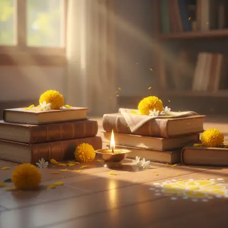 Vasant Panchami Background Wishes Design - Free Vasant Panchami Background Download