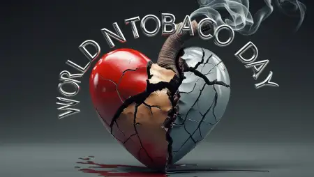 Vector Style Tobacco Awareness Banner - Free World No Tobacco Day Download