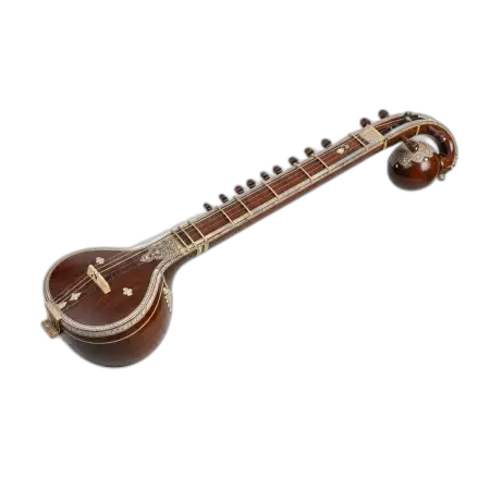 Veena Png Traditional Indian Instrument - Free Png Download