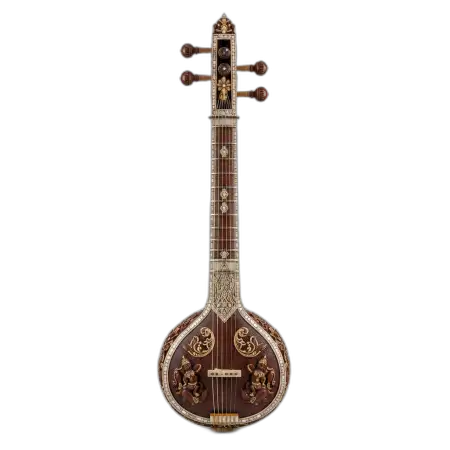 Veena Png Vintage Style - Free Png Download
