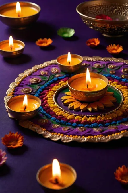 Vibrant Happy Diwali 2024 Background For Social Media - Free Background Download