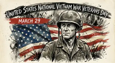 Vietnam Veterans Day Vector Illustration - Free United States National Vietnam War Veterans Day Download