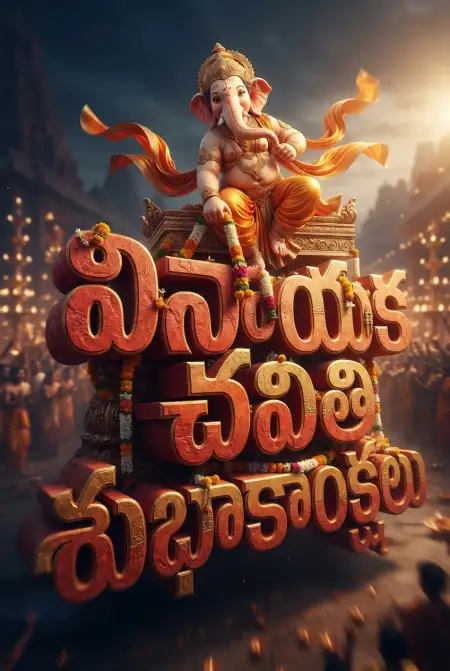 vinayaka chavithi creative post telugu - Ganesh