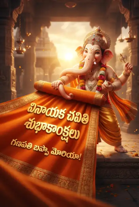 vinayaka chavithi images with telugu quotes - Ganesh