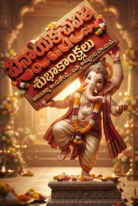 vinayaka chavithi social media post telugu - Ganesh