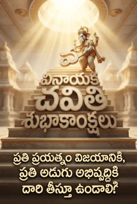 vinayaka chavithi telugu wishes images - Ganesh