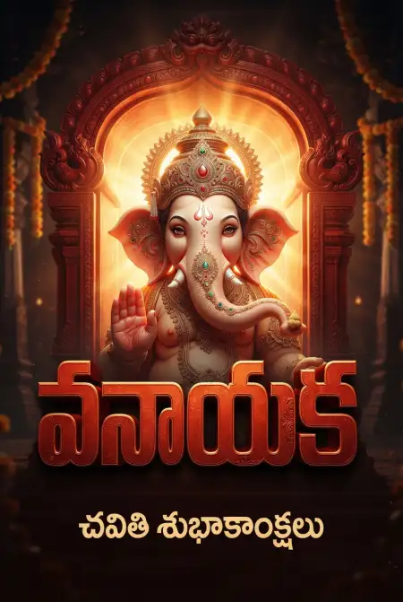 vinayaka chavithi wishes for family in telugu - Ganesh